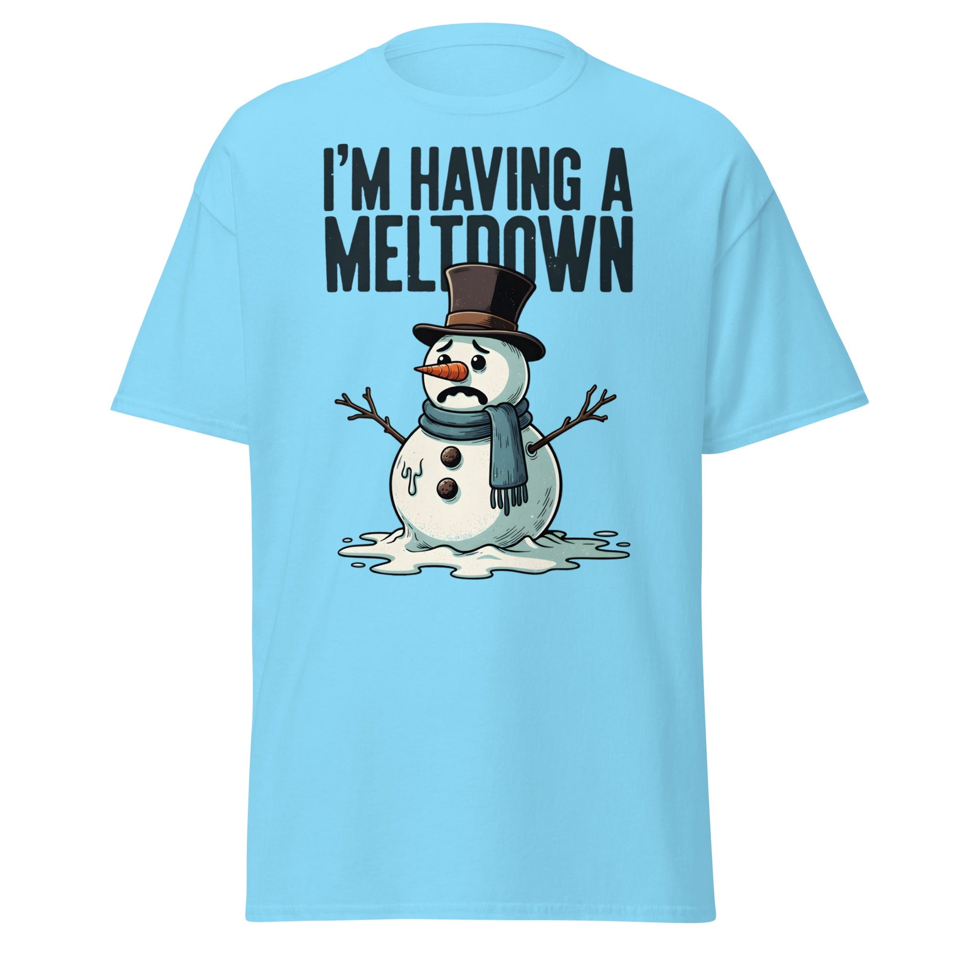 Funny Owl Eye Roll T-Shirt - Sarcastic Humor Graphic Tee - Sky - T-Shirts Online