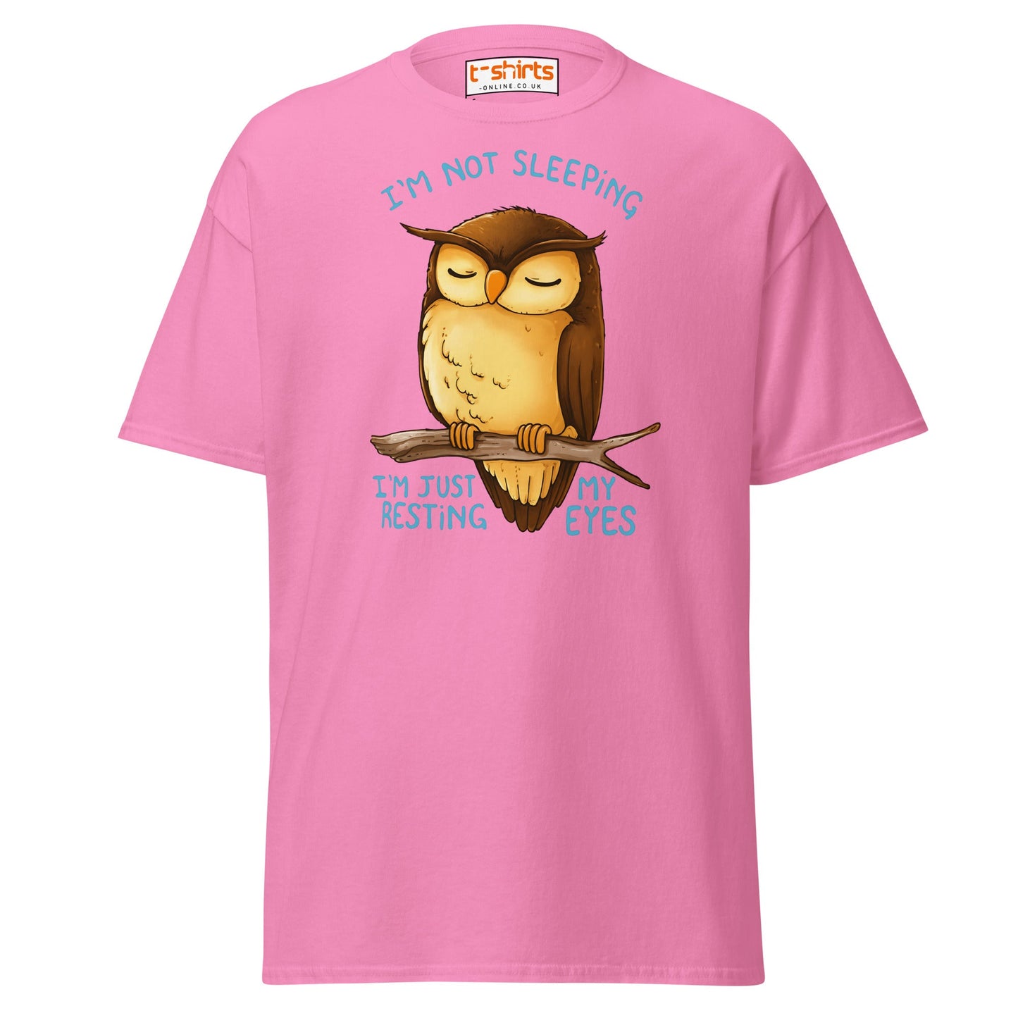 Funny Owl T-Shirt – I’m Not Sleeping Resting My Eyes Tee - Azalea - T-Shirts Online