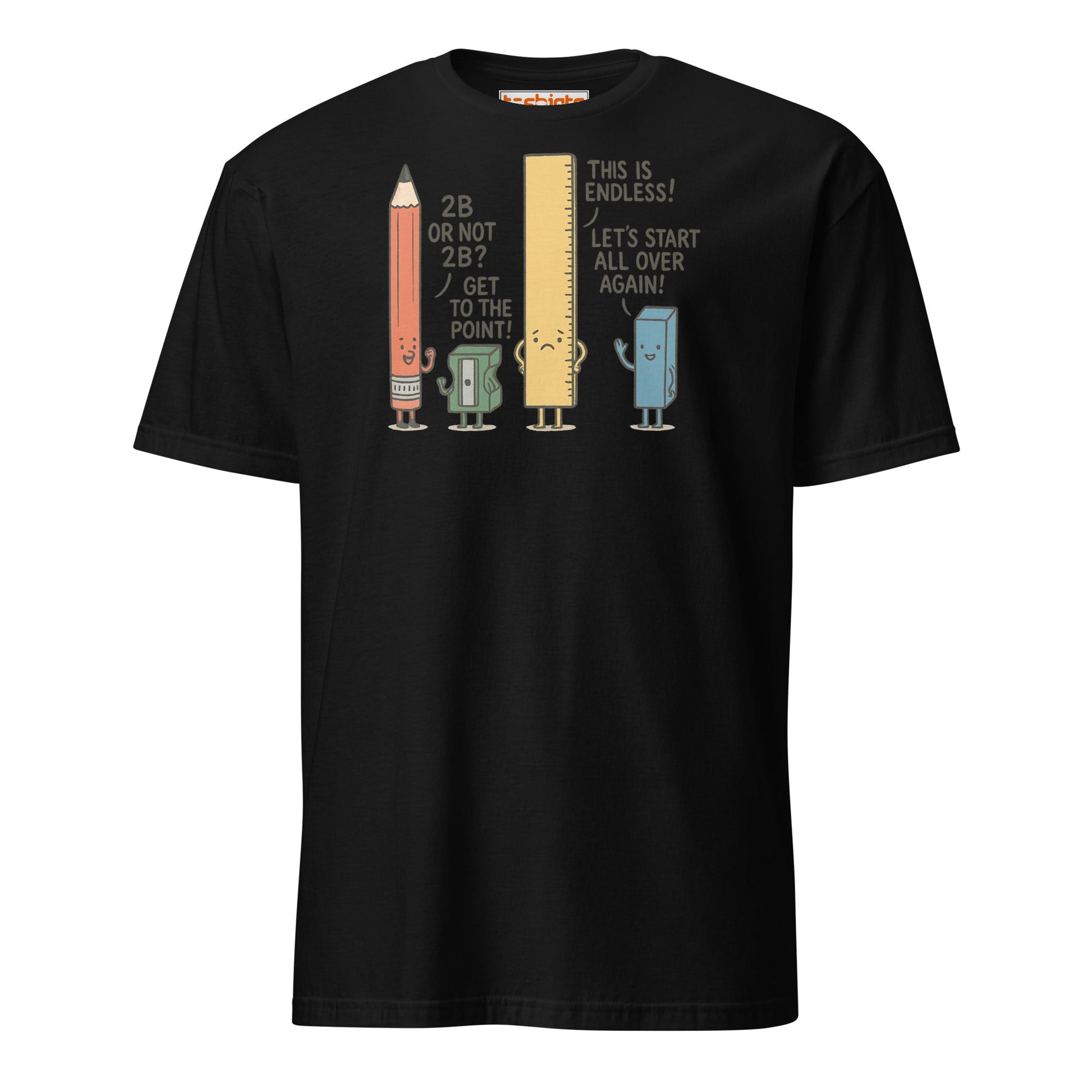 Funny Pencil Pun T-Shirt – School Supplies Joke Tee - Black - T-Shirts Online
