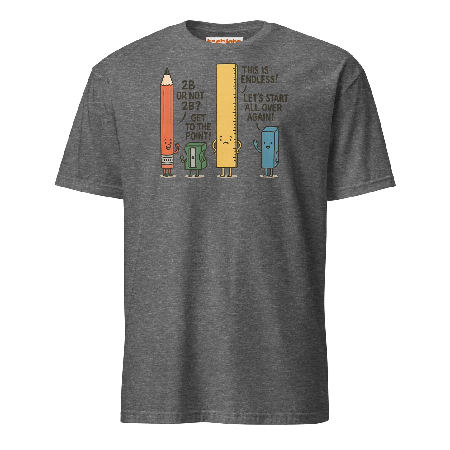 Funny Pencil Pun T-Shirt – School Supplies Joke Tee - Graphite Heather - T-Shirts Online