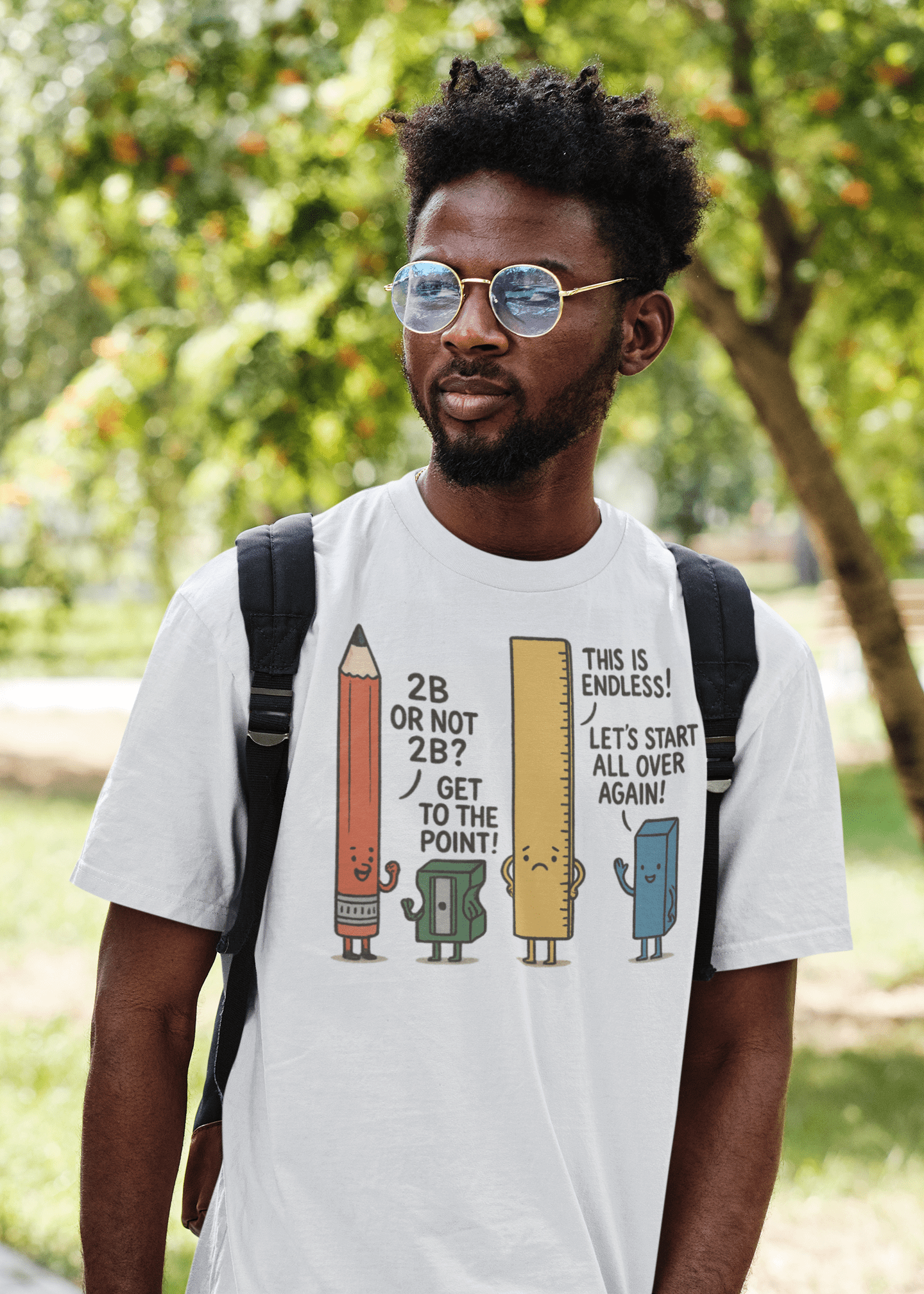 Funny Pencil Pun T-Shirt – School Supplies Joke Tee - Military Green - T-Shirts Online