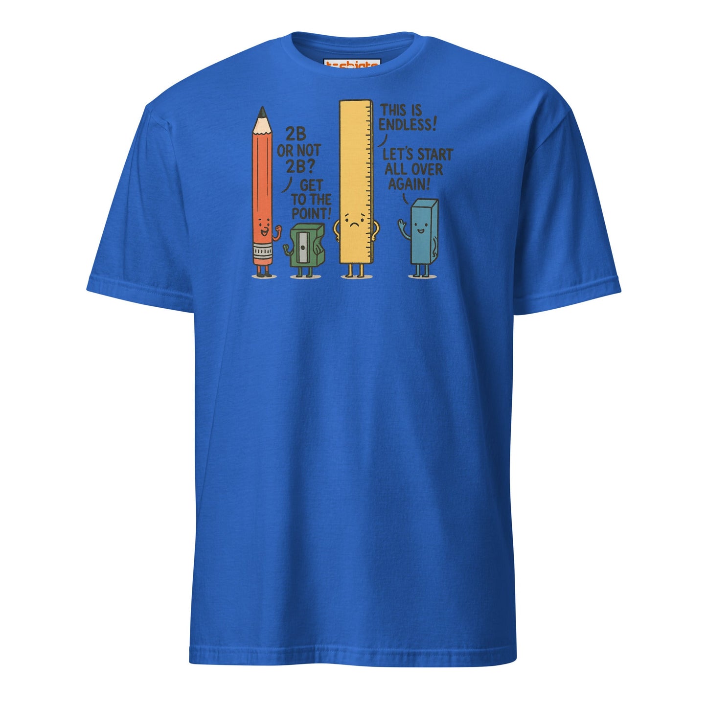 Funny Pencil Pun T-Shirt – School Supplies Joke Tee - Royal - T-Shirts Online