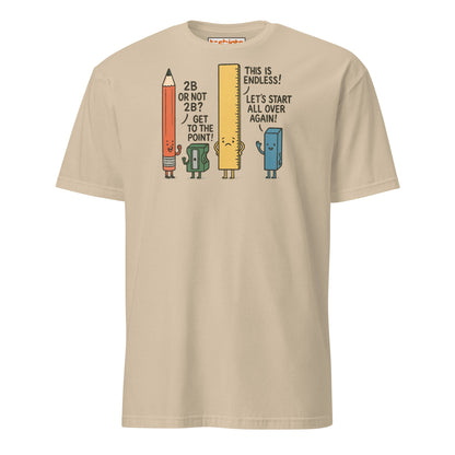 Funny Pencil Pun T-Shirt – School Supplies Joke Tee - Sand - T-Shirts Online