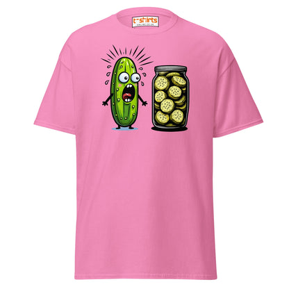 Funny Pickle Cucumber T-Shirt – Cartoon Humor Tee - Azalea - T-Shirts Online