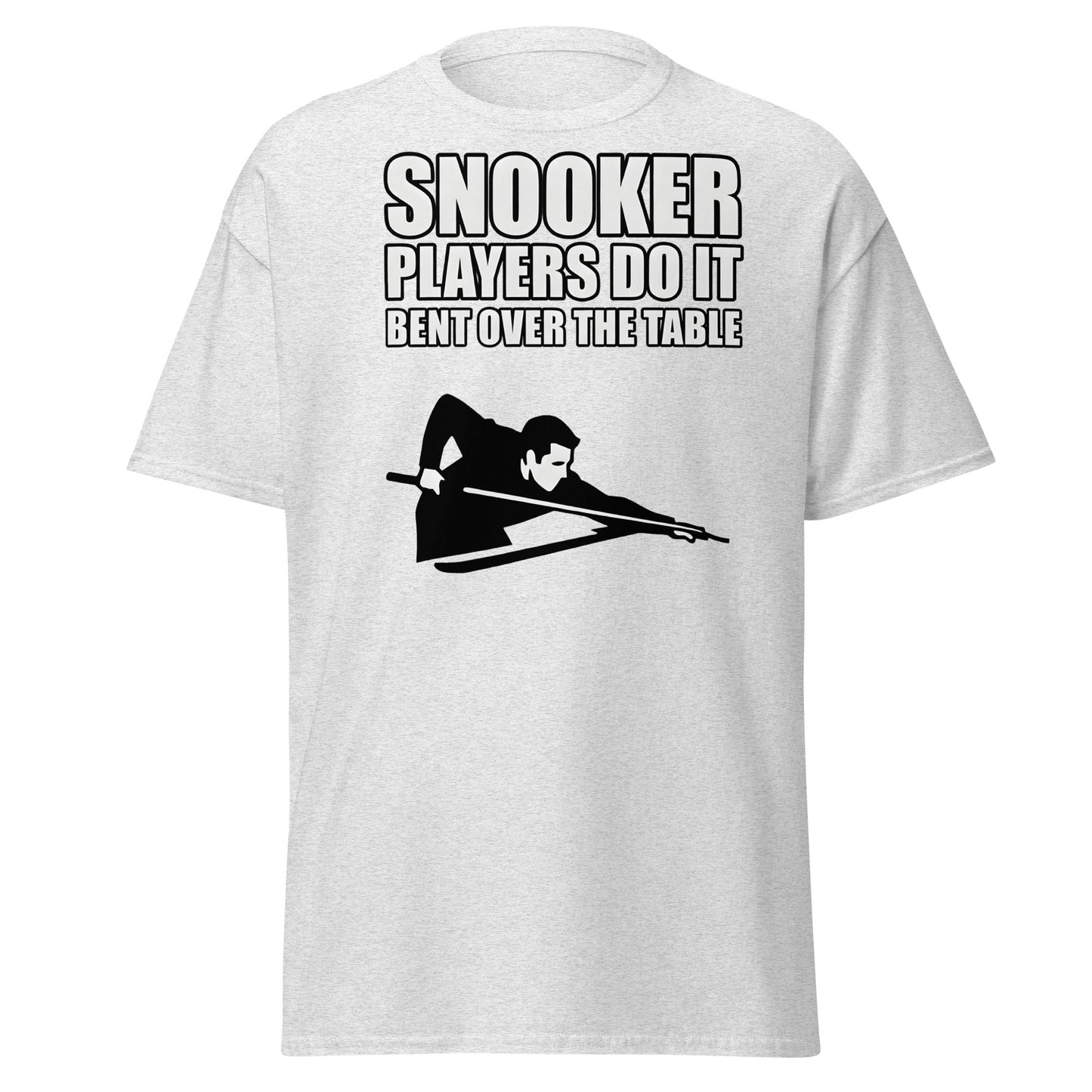 Funny Snooker Players Do It Bent Over The Table T-Shirt - Ash - T-Shirts Online