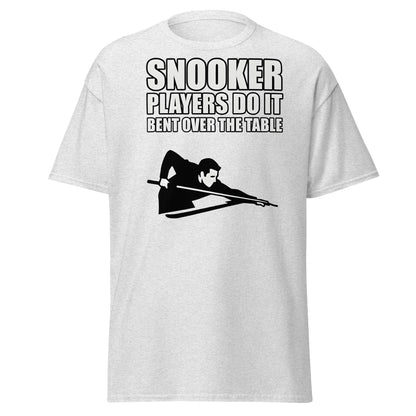 Funny Snooker Players Do It Bent Over The Table T-Shirt - Ash - T-Shirts Online