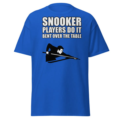 Funny Snooker Players Do It Bent Over The Table T-Shirt - Royal - T-Shirts Online