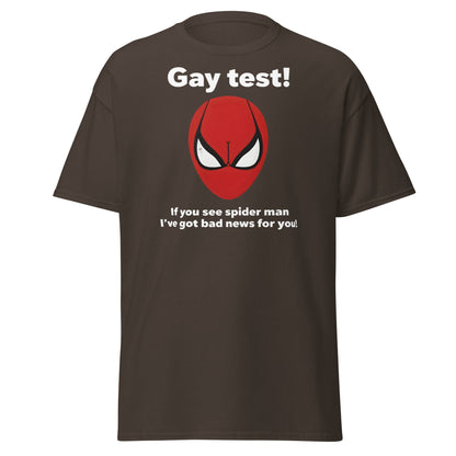 Funny Spider - Man Optical Illusion T-Shirt - Clever Gag Tee - Dark Chocolate - T-Shirts Online