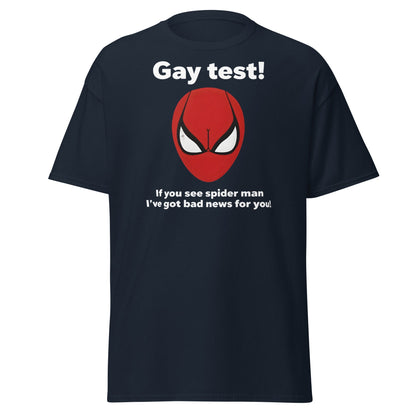 Funny Spider - Man Optical Illusion T-Shirt - Clever Gag Tee - Navy - T-Shirts Online