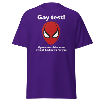 Funny Spider - Man Optical Illusion T-Shirt - Clever Gag Tee - Purple - T-Shirts Online