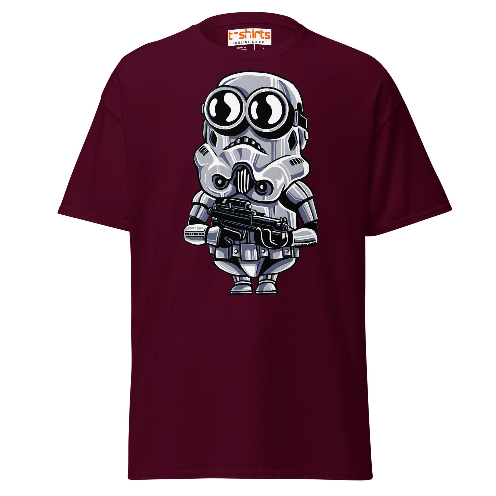 Funny Storm Minion T-Shirt – Sci - Fi Parody Cartoon Tee - Maroon - T-Shirts Online