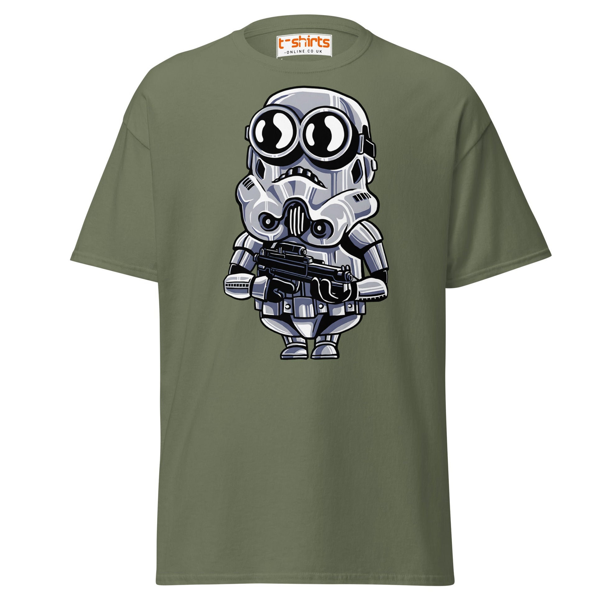 Funny Storm Minion T-Shirt – Sci - Fi Parody Cartoon Tee - Military Green - T-Shirts Online