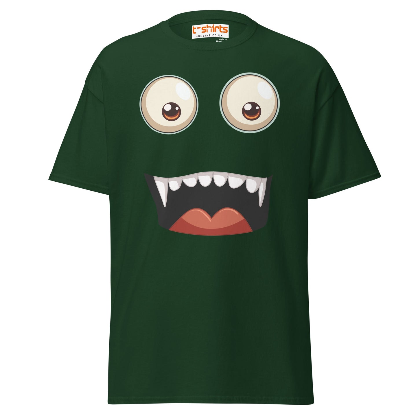 Funny Vampire Face T-Shirt - Forest Green - T-Shirts Online