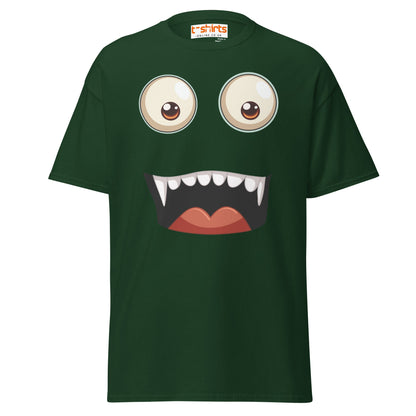 Funny Vampire Face T-Shirt - Forest Green - T-Shirts Online