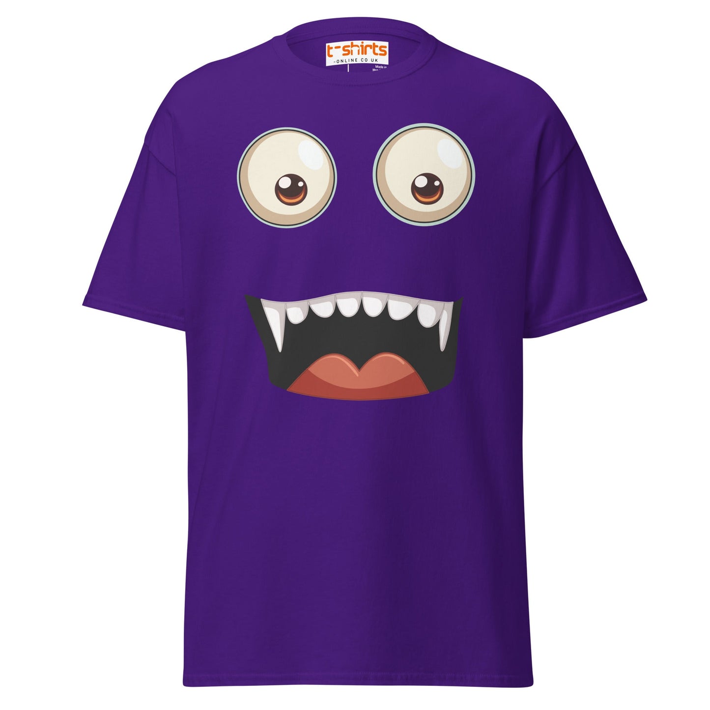 Funny Vampire Face T-Shirt - Purple - T-Shirts Online
