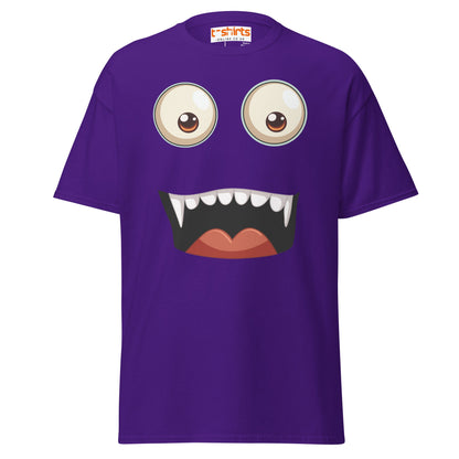 Funny Vampire Face T-Shirt - Purple - T-Shirts Online