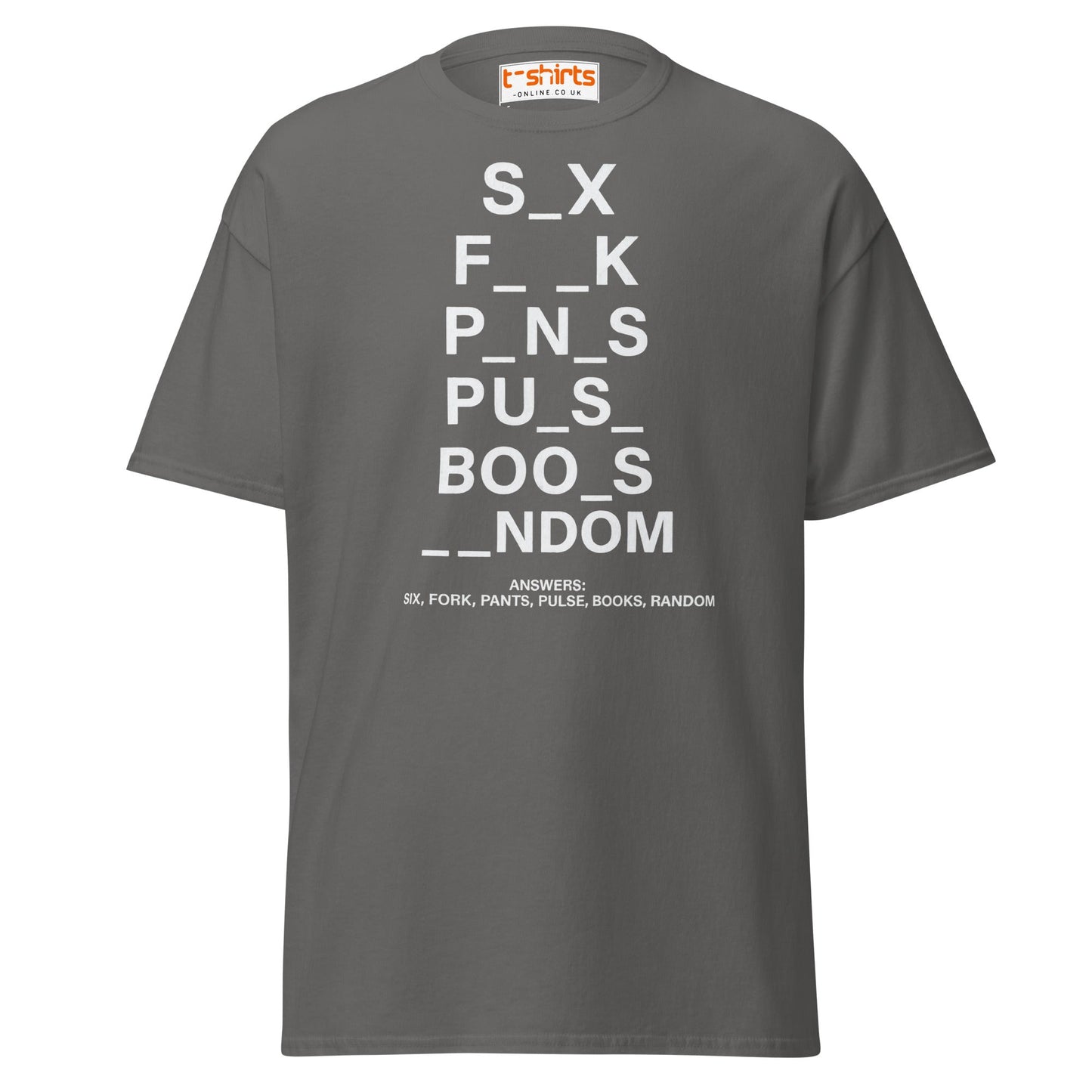 Funny Word Puzzle T-Shirt – Double Meaning Humor Tee - Charcoal - T-Shirts Online