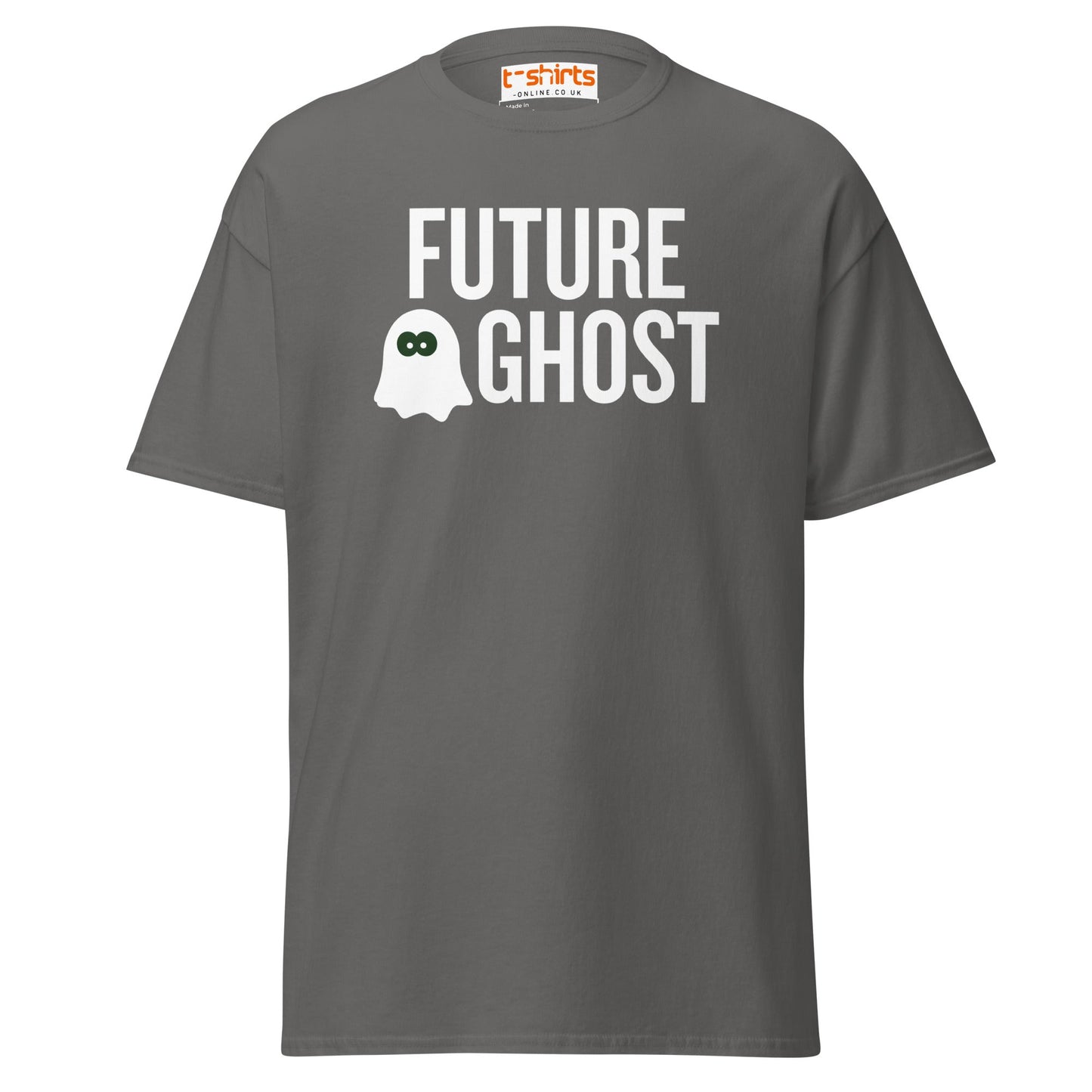Future Ghost T-Shirt | Funny Dark Humor Tee - Charcoal - T-Shirts Online
