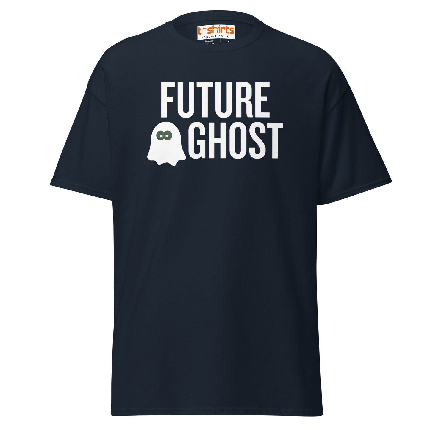 Future Ghost T-Shirt | Funny Dark Humor Tee - Navy - T-Shirts Online