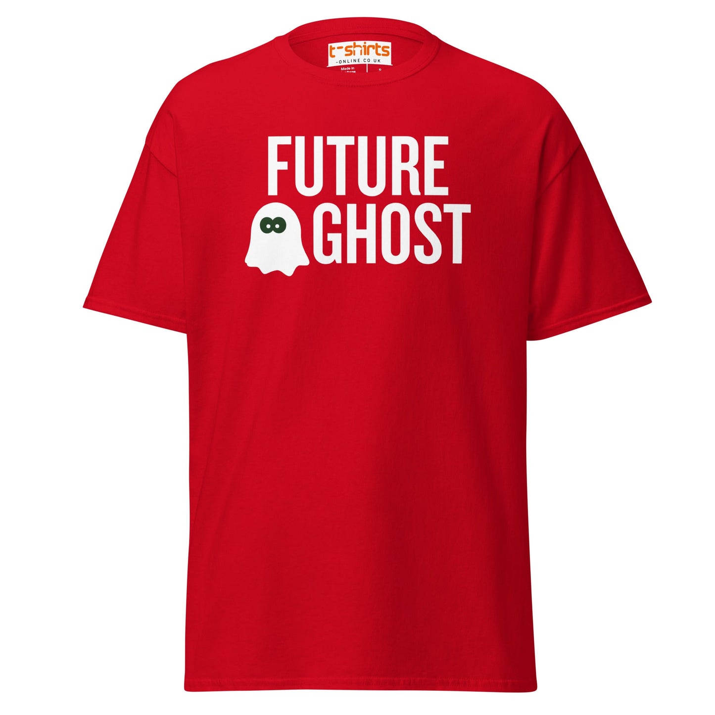 Future Ghost T-Shirt | Funny Dark Humor Tee - Red - T-Shirts Online