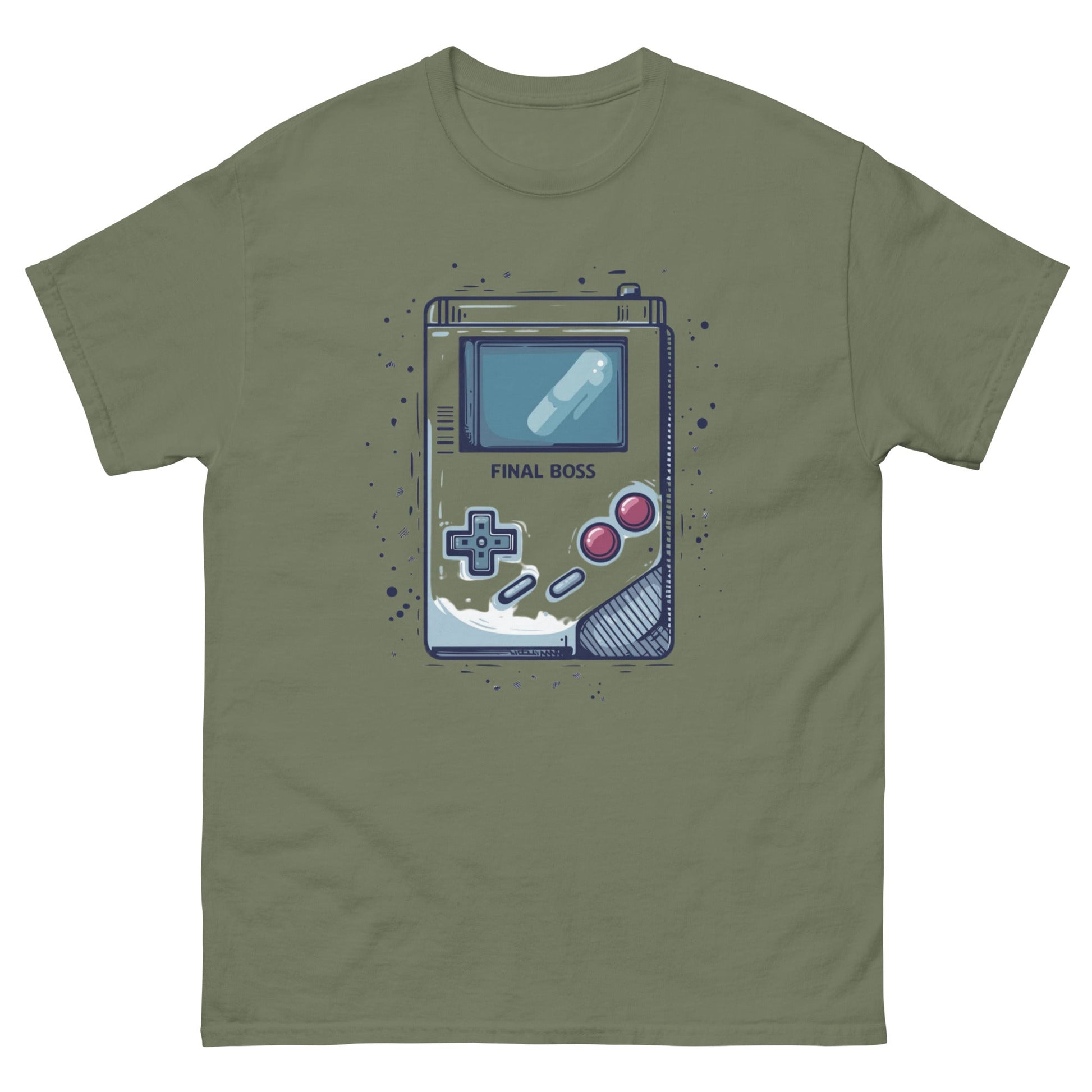 Game Boy Final Boss | Gaming T-Shirt - Military Green - T-Shirts Online