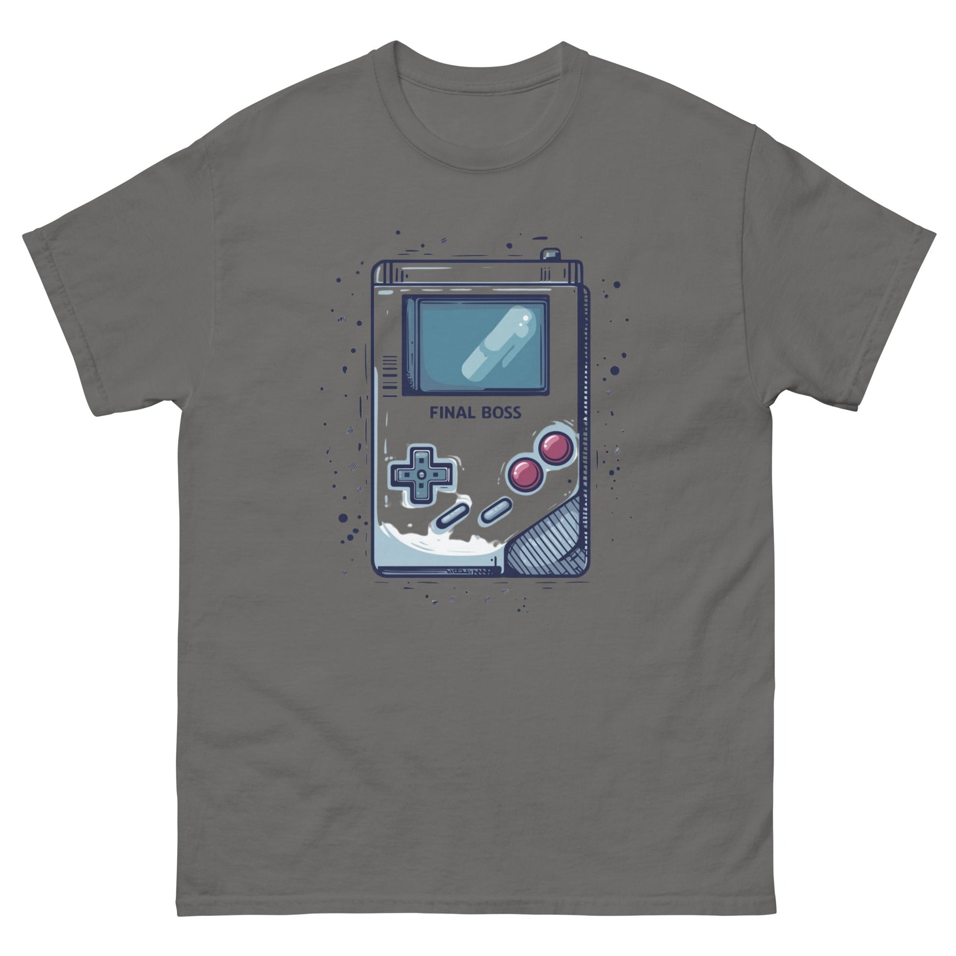 Game Boy Final Boss | Gaming T-Shirt - Charcoal - T-Shirts Online