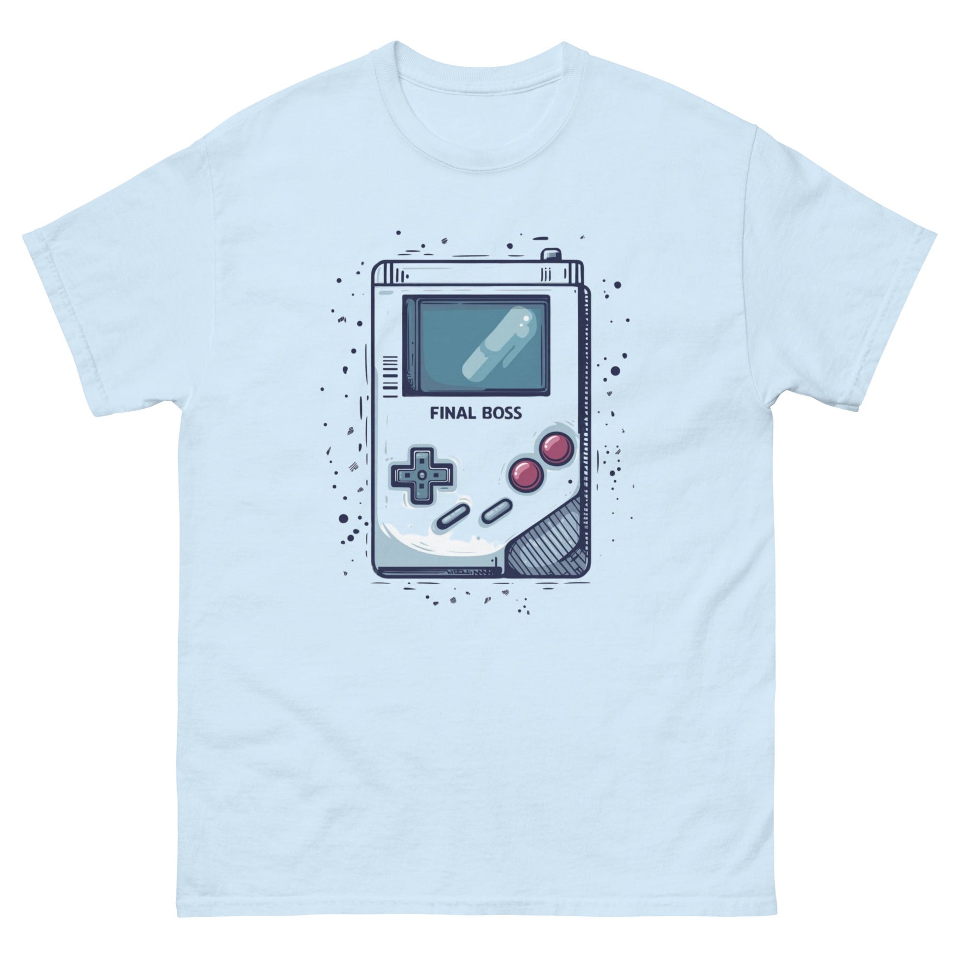 Game Boy Final Boss | Gaming T-Shirt - Light Blue - T-Shirts Online