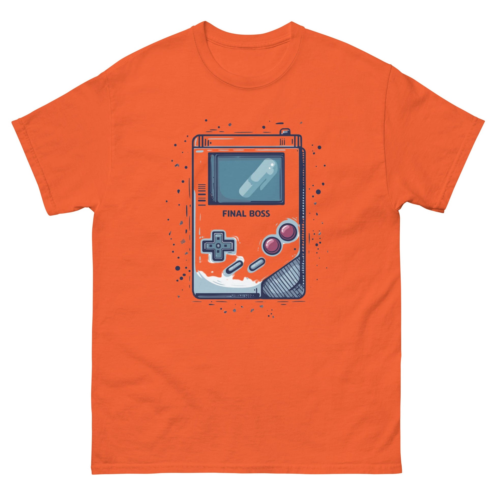 Game Boy Final Boss | Gaming T-Shirt - Orange - T-Shirts Online