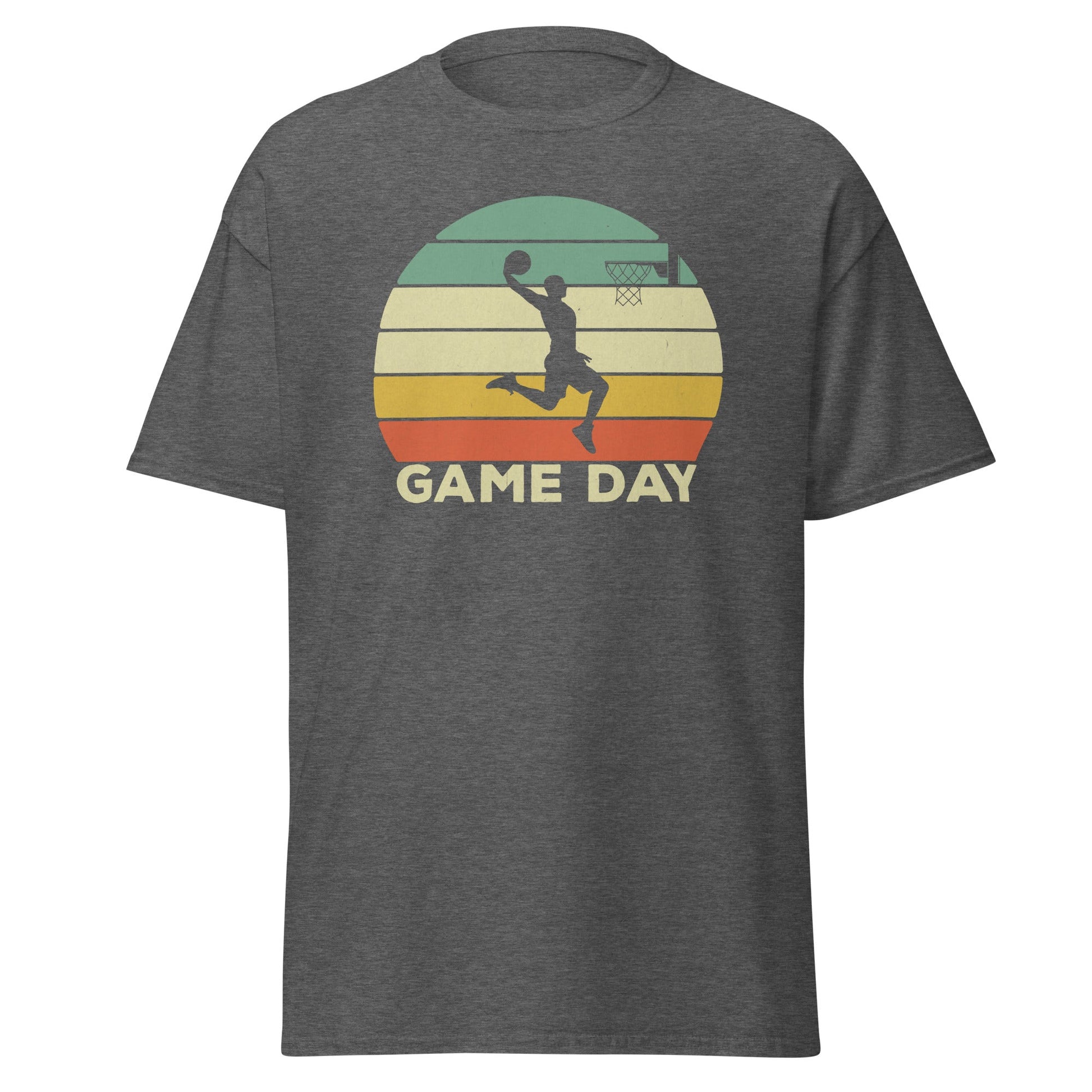 Game Day | Basketball T-Shirt - Dark Heather - T-Shirts Online