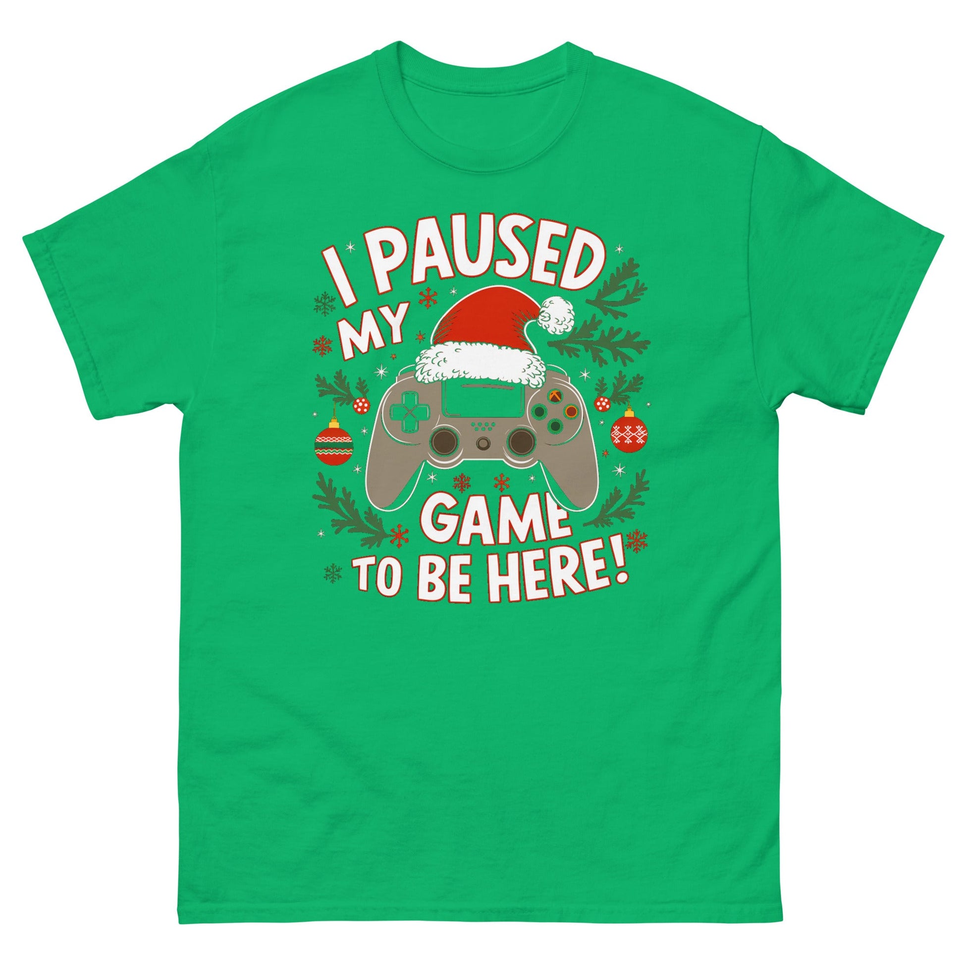 Gamer Christmas | Christmas Gaming T-Shirt - Irish Green - T-Shirts Online