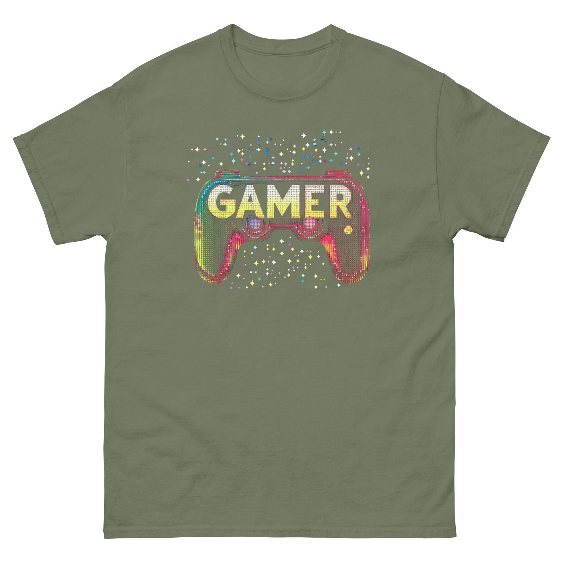 Gamer | Gaming T-Shirt - Military Green - T-Shirts Online