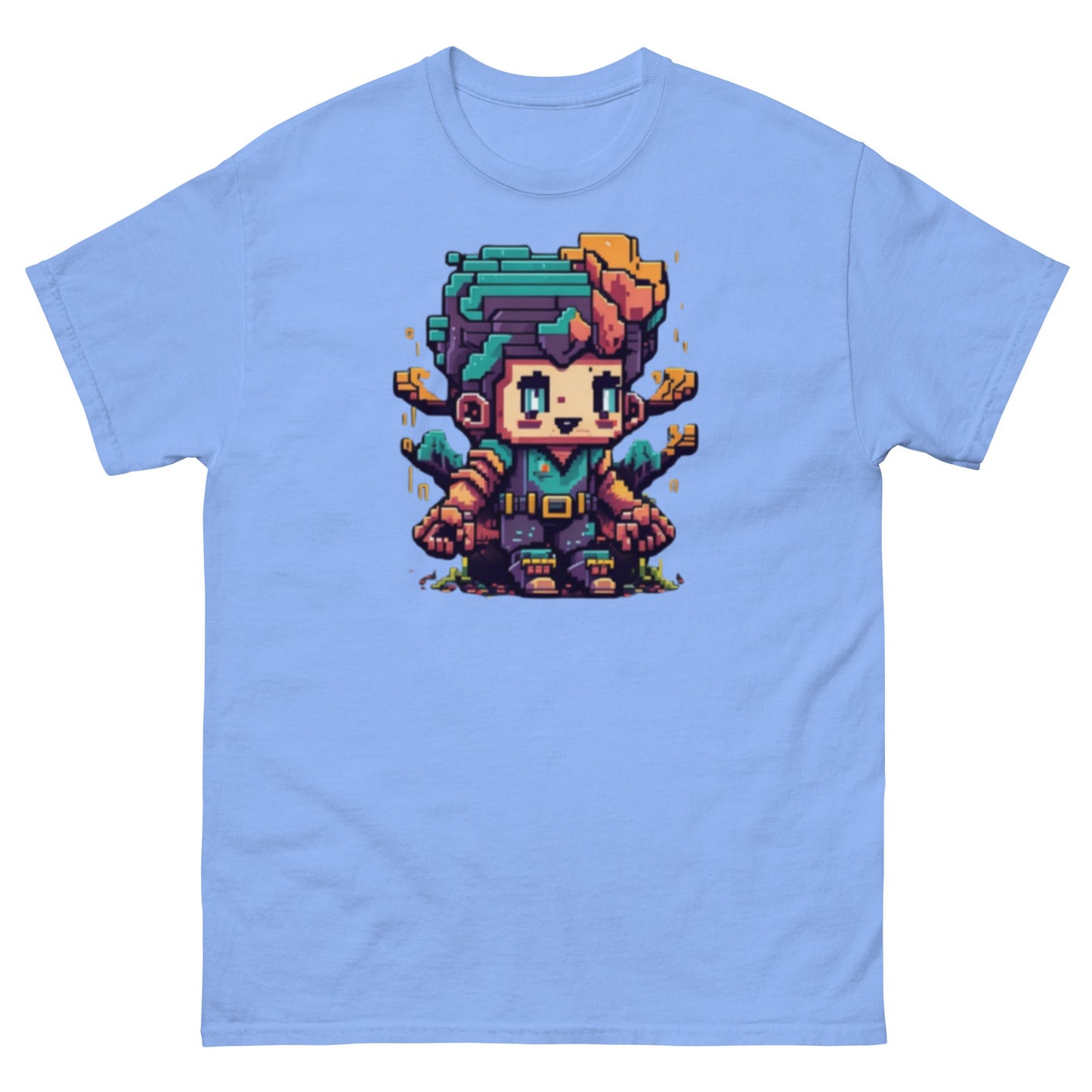 Gamer PixelArt | Gaming T-Shirt - Carolina Blue - T-Shirts Online