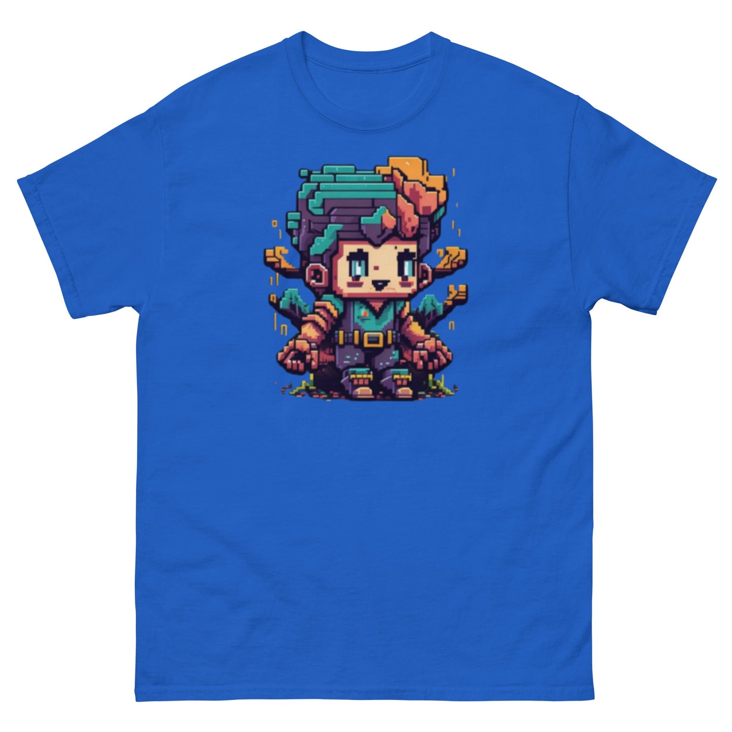 Gamer PixelArt | Gaming T-Shirt - Royal - T-Shirts Online