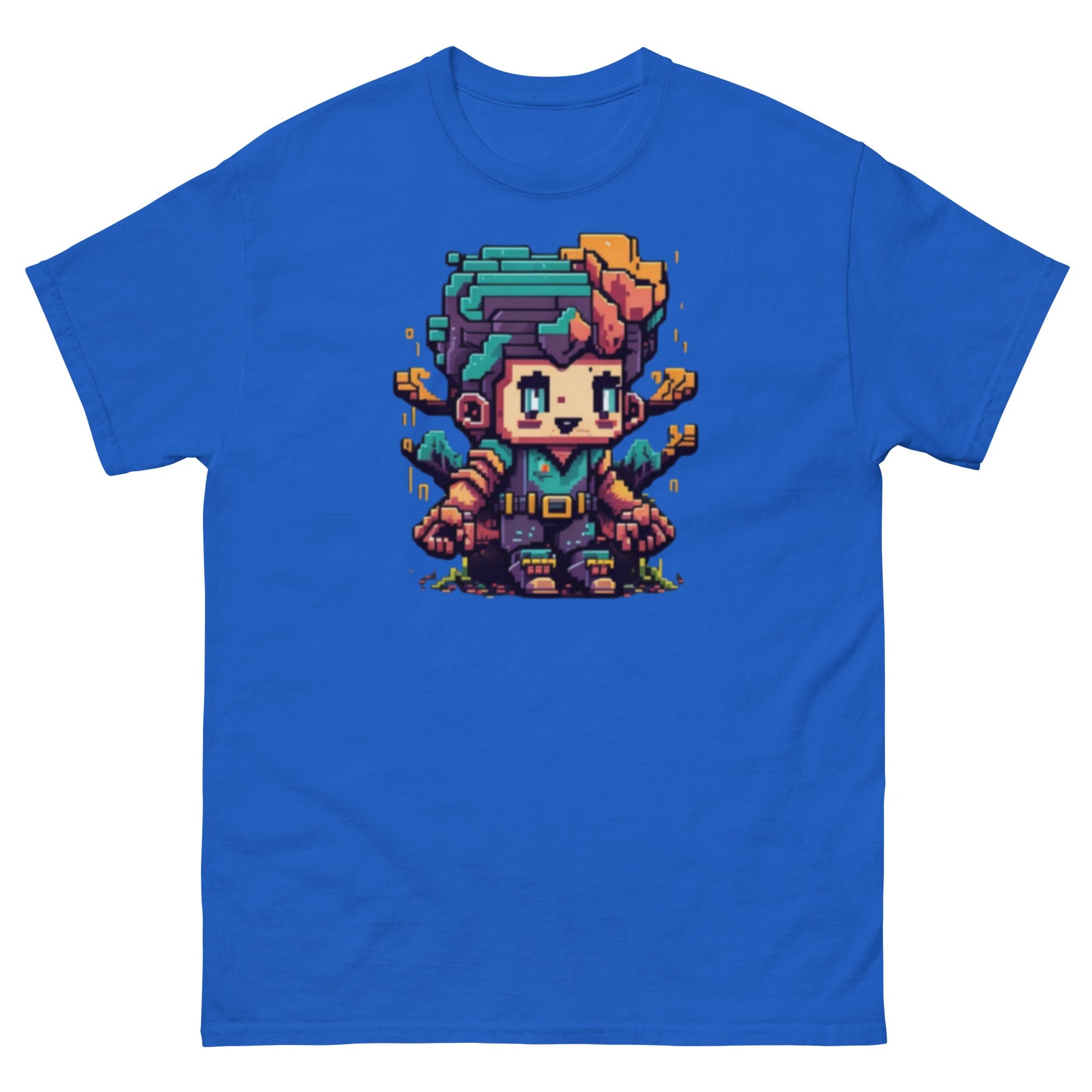 Gamer PixelArt | Gaming T-Shirt - Royal - T-Shirts Online
