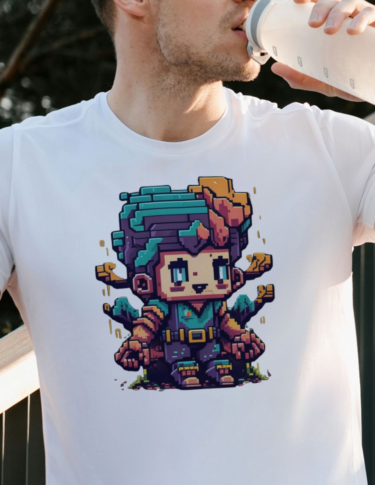 Gamer PixelArt | Gaming T-Shirt - Black - T-Shirts Online