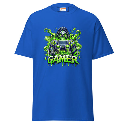 Gamer Skull | Gamer T-Shirt - Royal - T-Shirts Online