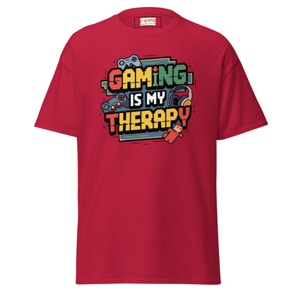 Gaming Therapy | Gaming T-Shirt - Cardinal - T-Shirts Online