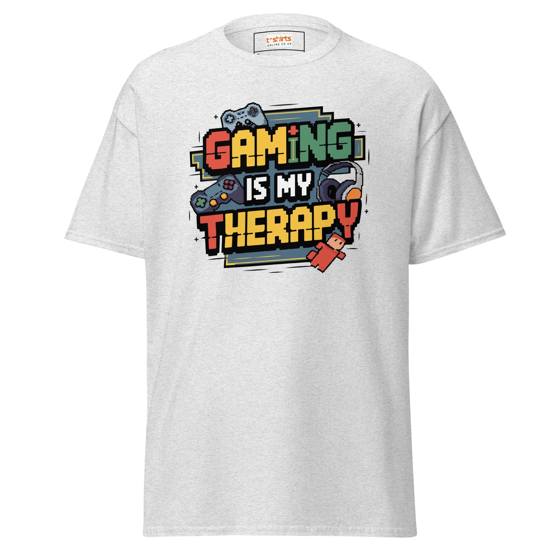 Gaming Therapy | Gaming T-Shirt - Ash - T-Shirts Online