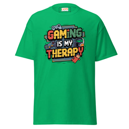 Gaming Therapy | Gaming T-Shirt - Irish Green - T-Shirts Online