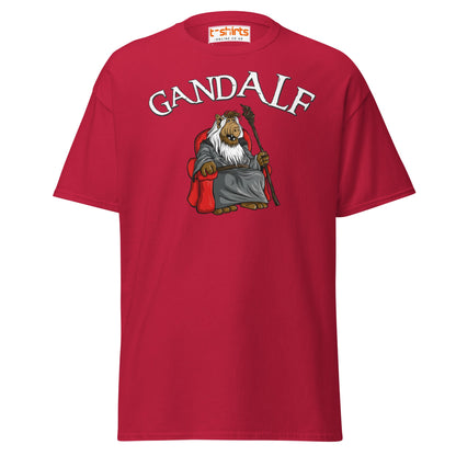 GandALF T-Shirt – Funny Sci - Fi Wizard Parody Tee - Cardinal - T-Shirts Online