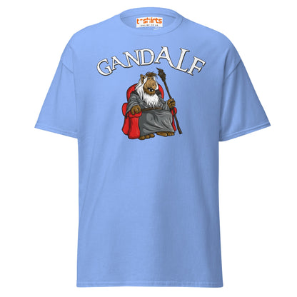 GandALF T-Shirt – Funny Sci - Fi Wizard Parody Tee - Carolina Blue - T-Shirts Online