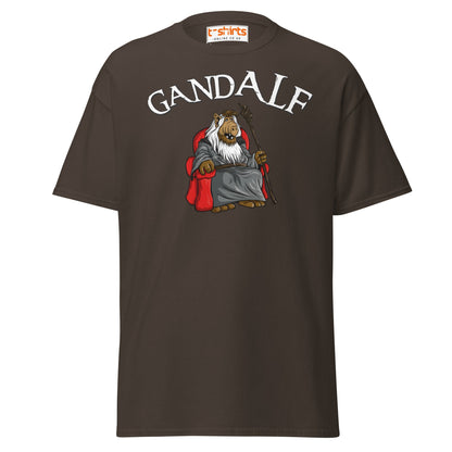 GandALF T-Shirt – Funny Sci - Fi Wizard Parody Tee - Dark Chocolate - T-Shirts Online