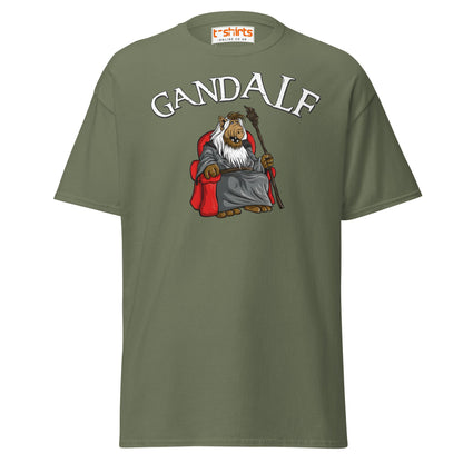 GandALF T-Shirt – Funny Sci - Fi Wizard Parody Tee - Military Green - T-Shirts Online