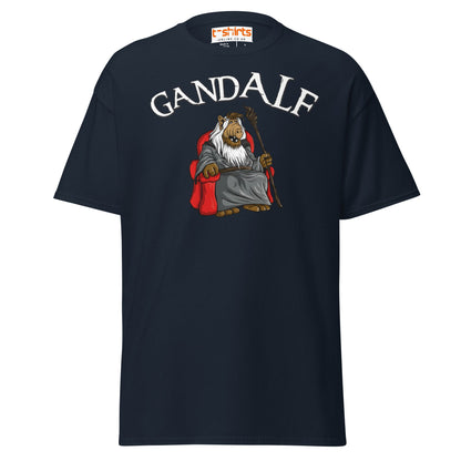 GandALF T-Shirt – Funny Sci - Fi Wizard Parody Tee - Navy - T-Shirts Online
