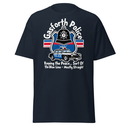 Gasforth Police Funny British Comedy T-Shirt - Navy - T-Shirts Online