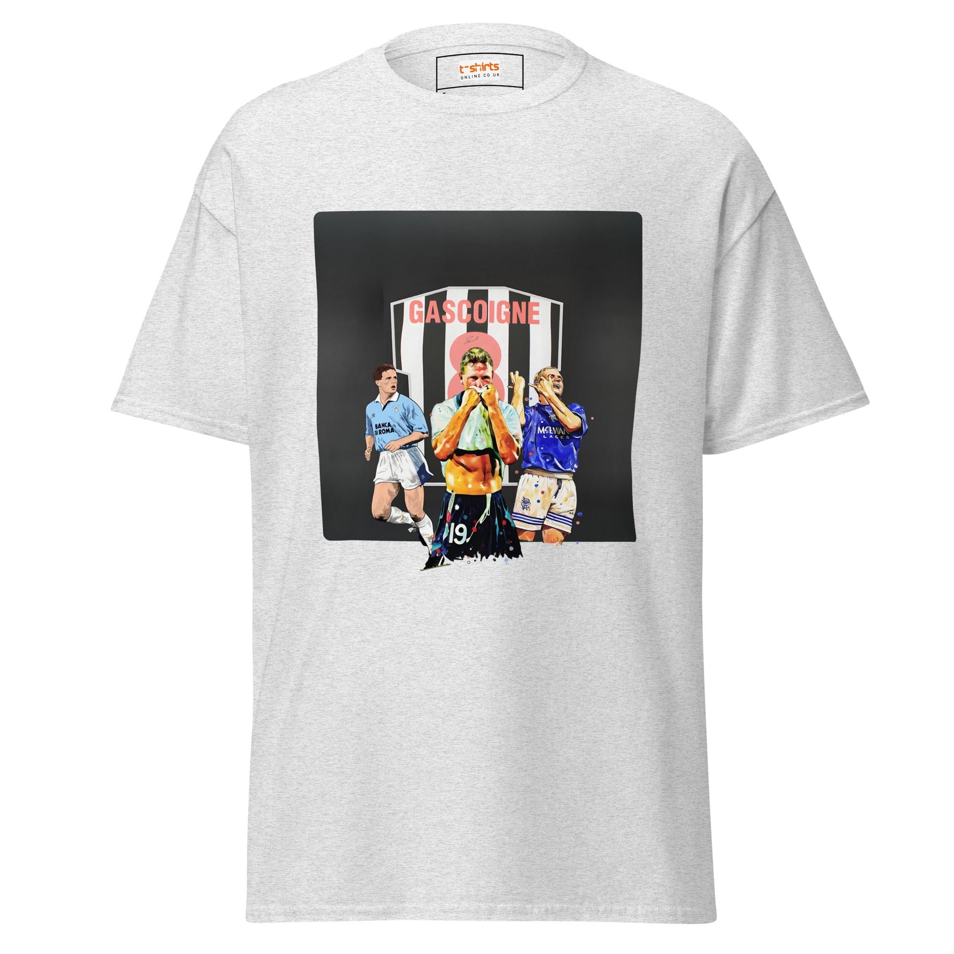 Gazza! | Football Icon T-Shirt - Ash - T-Shirts Online