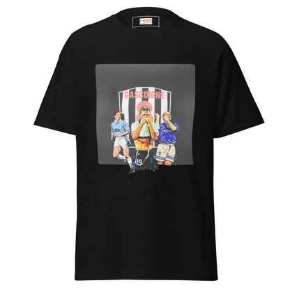 Gazza! | Football Icon T-Shirt - Black - T-Shirts Online