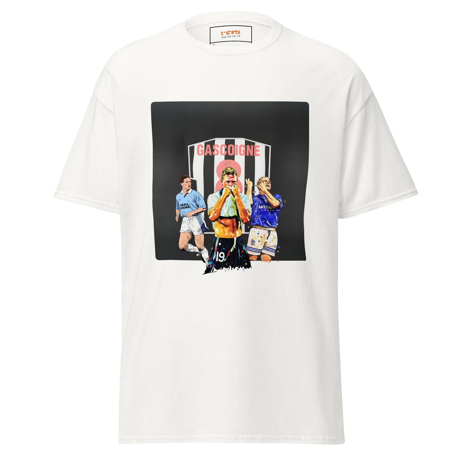 Gazza! | Football Icon T-Shirt - White - T-Shirts Online