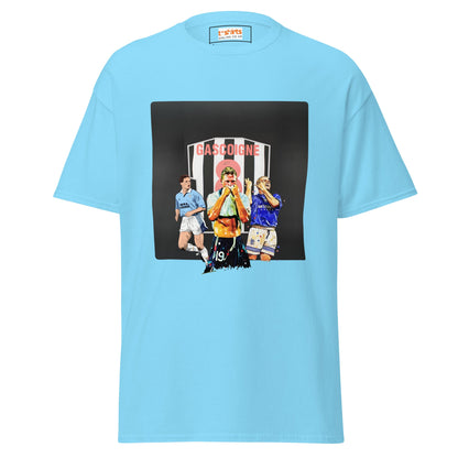 Gazza! | Football Icon T-Shirt - Sky - T-Shirts Online