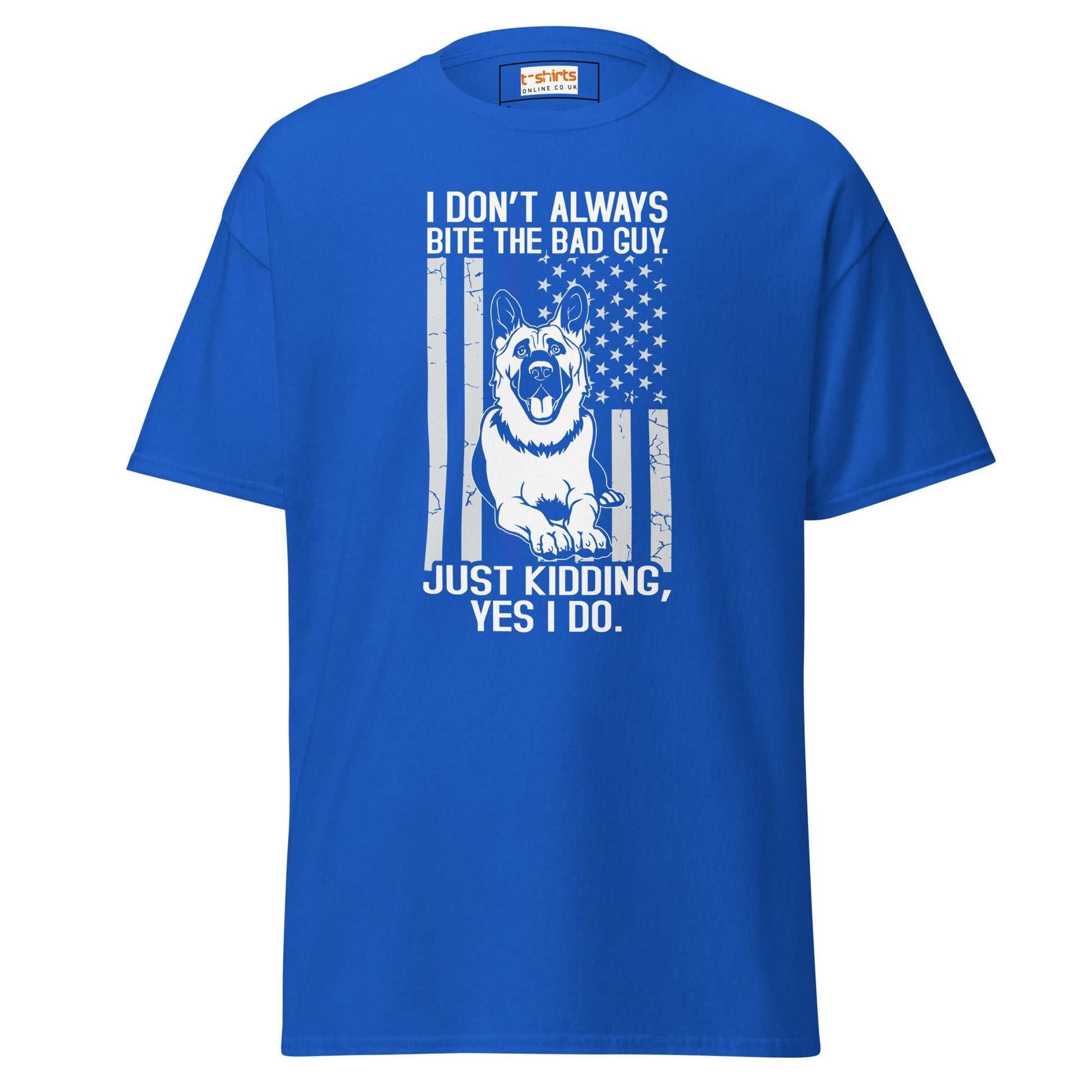 German Shepherd | Police T-Shirt - Royal - T-Shirts Online